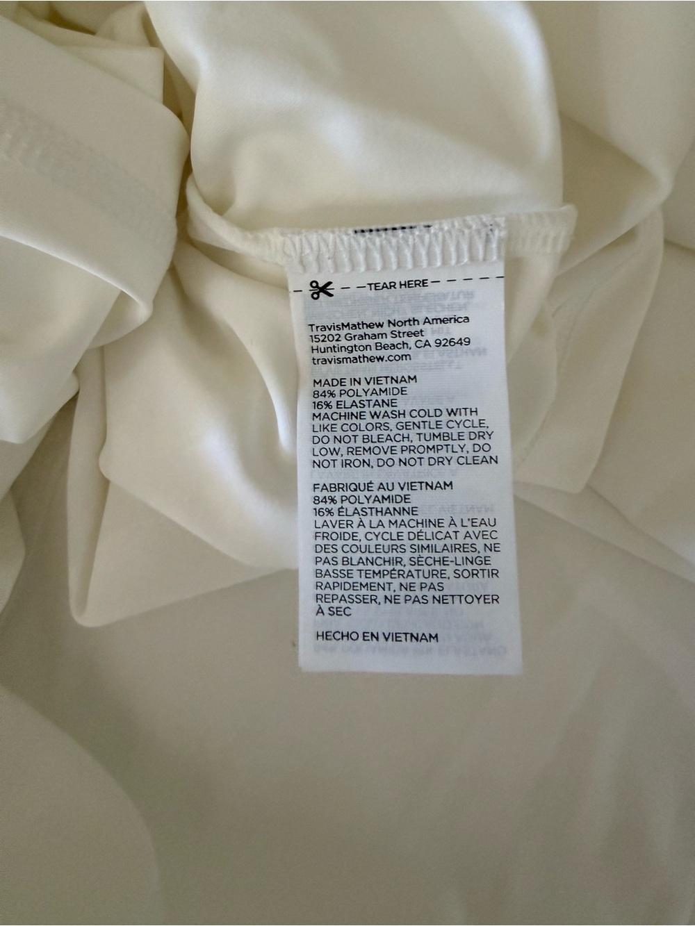 Travis Mathew Movement Sleeveless Polo Dress 2.0 White XS - Picture 10 of 12